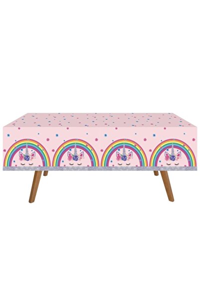 Baloane Vesele Fata De Masa Petrecere Rainbow Magical Unicorn Multicolora FDM58