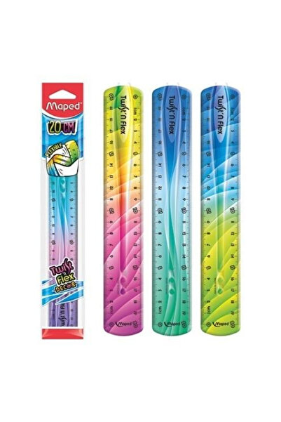 Maped Rigla Twist&Flex, flexibila, rezistenta la rupere, decorata, multicolor...
