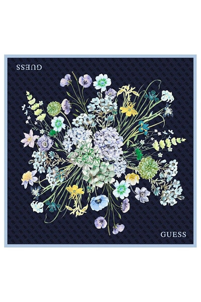 Guess 90x90 Square Kadın Ipek Eşarp-AW5764SIL90
