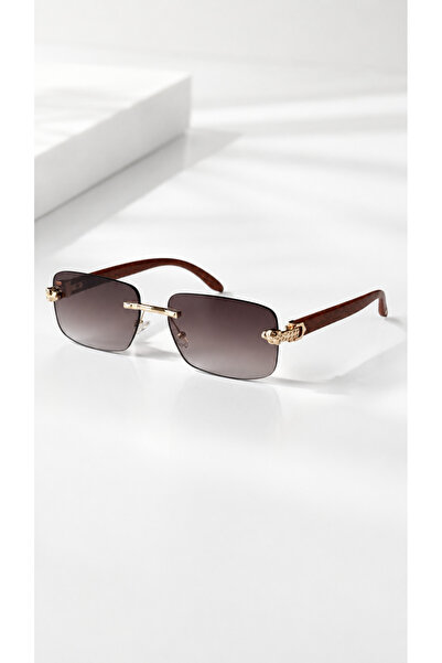 PİYESBOUTİQUE Vion Men's Square Rectangular Eşref Single Sunglasses, Uv400 Pr...