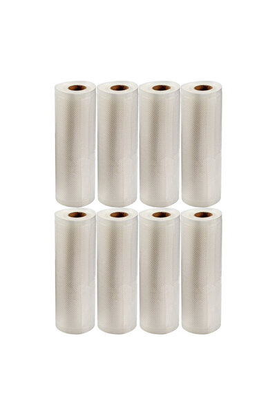 YBOSHOP Set 8 role pungi vidat alimente, gofrate, reutilizabile, 20 cm x 5 m,...