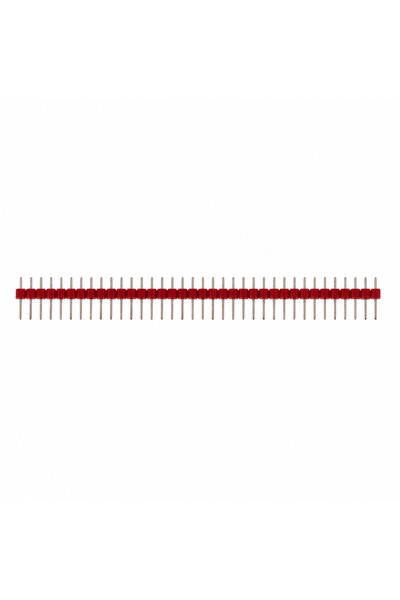 OEM 40 x male pin header - Red - 2.54mm