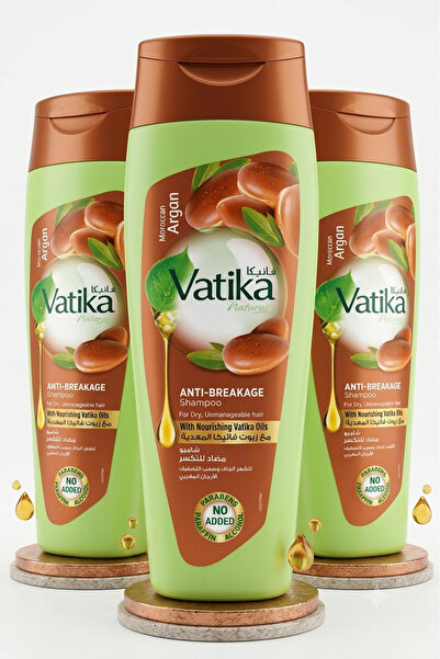 Vatika Shampoo Anti Breakage Argan 400ml (706413) --- قاتيكا شامبو مضاد للتكس...