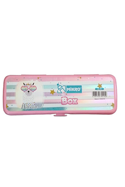 Mikro M-70 Llama Temalı Pembe Kalemlik Kutu - Pastel Renkli Anaokulu İlkokul ...