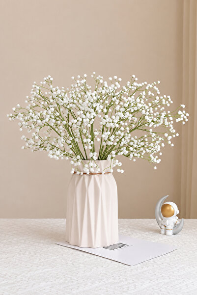 H&E LUXURY DESIGN 4'lü Cipso Demeti Yapay Çiçek 60 Cm
