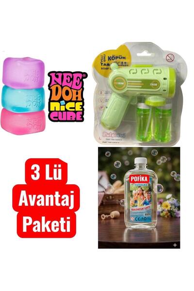 Pofika Needoh Nice İce Cube Squishy Stres Atma Jel Oyuncak, Köpük Baloncuk Ta...