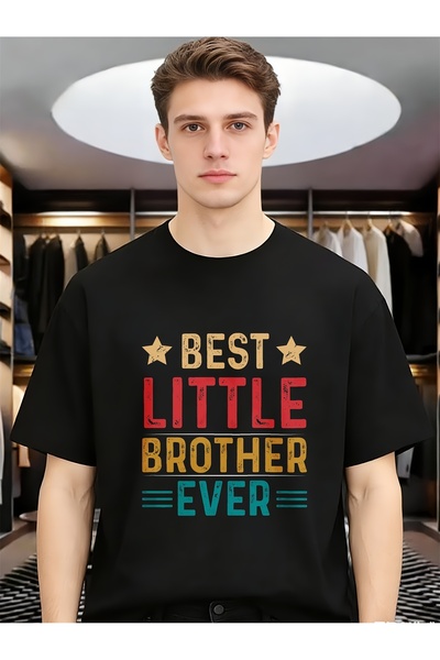 En22 تيشيرتات قطنية مريحة للرجال من Best Little Brother Ever، تيشيرتات كاجوال...