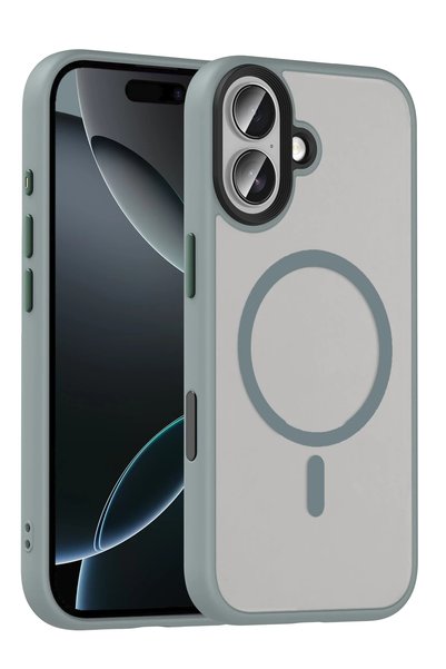 Joko Spt-Gld iPhone 16 Megane Magsafe Cover - (101700) Titanium Gray