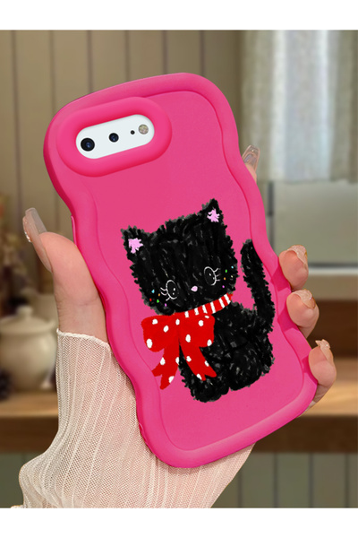 Hontinga iPhone 8 Plus Compatible Case Camera Protector Red Silicone Couple P...