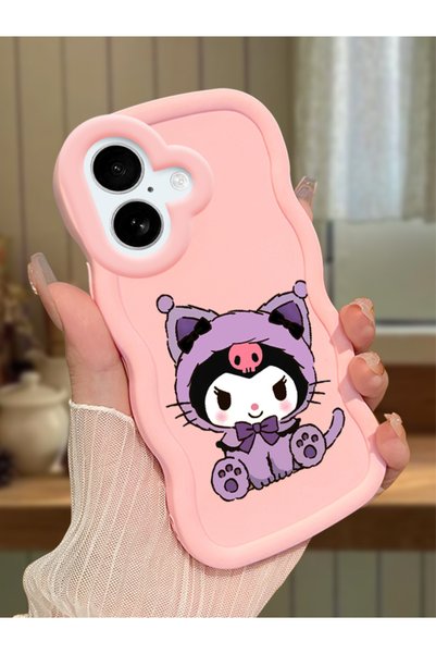 Hontinga iPhone 16 Compatible Case with Camera Protector Pink Silicone Couple...