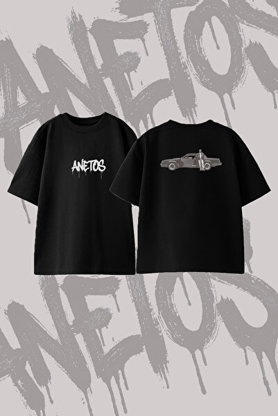 Anetos Μπλουζάκι Eazy E Grand National με στάμπα στην πλάτη, βαμβακερό, μαύρο...
