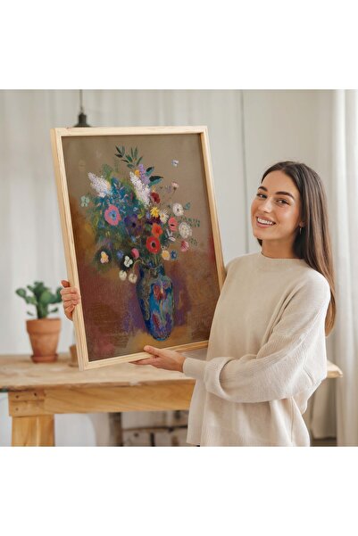 Pegziz Odilon Redon Bouquet of Flowers Painting |   Symbolist Flower Still Li...