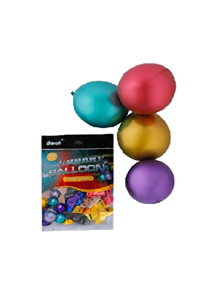 Generic Party Panda Chrome Balloons Mix Color, 50 Pieces