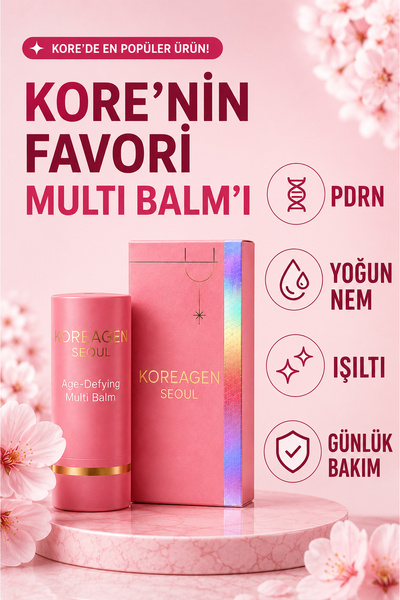 Koreagen PDRN Multi Balm Kırışıklık Karşıtı Yüz Balmı Yoğun Nemlendirici Anti...