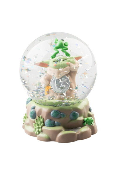 GRUPO ERIK Glob de zapada Star Wars Grogu 10 cm, rasina si sticla, decorativ