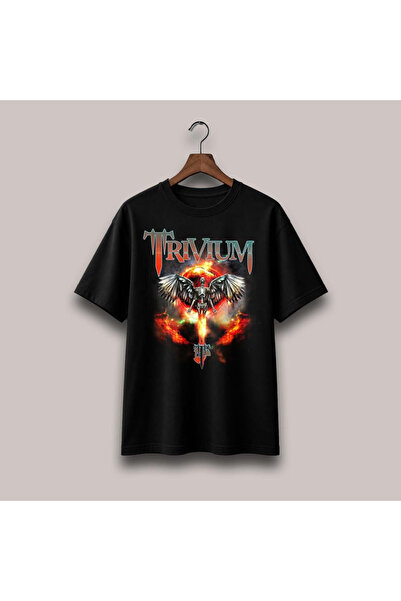 Grafftee Clothing Μπλουζάκι Trivium με στάμπα, unisex, oversized