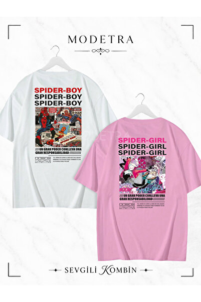 Modetra تي شيرت ملون كبير الحجم للنساء والرجال من الجنسين مطبوع عليه صورة سبا...