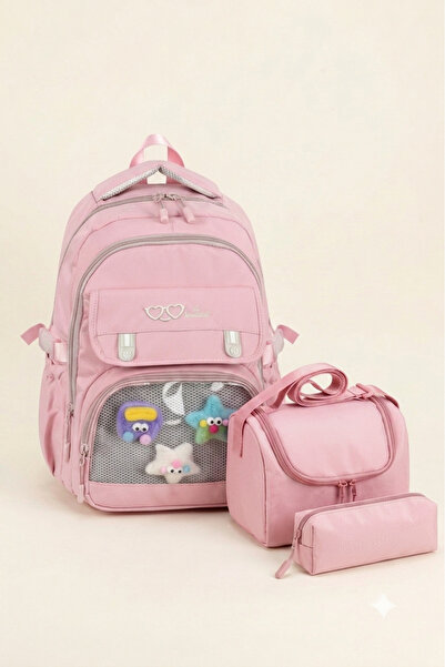 Royal Glow Transparent Luxury Primary-Secondary School Twill 3-Piece Set Bag ...