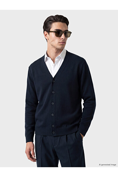 LC Waikiki Özmarka New Season Regular Fit V-Neck Men's Knitwear Cardigan
