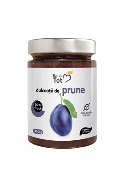 Dacia Plant Dulceata de Prune fara Zahar - Bun de Tot, 360 g