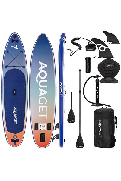 SERSIMO Set gonflabil Stand Up PaddleBoard 350x84x15 cm, cu pompă, scaun de c...