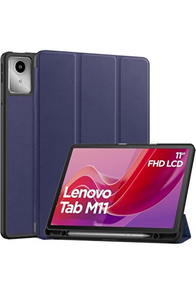 SIGLOO Husă Slim Smart Cover Trifold pentru Lenovo Tab M11 2024 11 inch Albas...