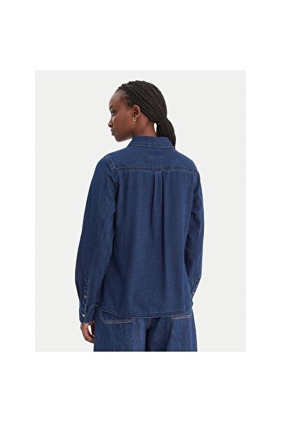 Guess Cămașă de blugi pentru femei W6RH82D6841 Bleumarin