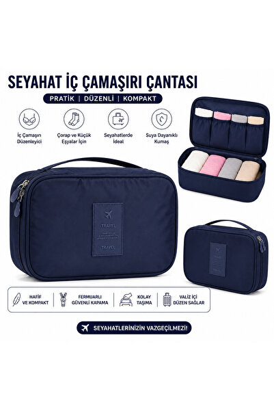 Generic Brand Travel Underwear Organizer Bag – Zippered Luggage Organizer, Tr...