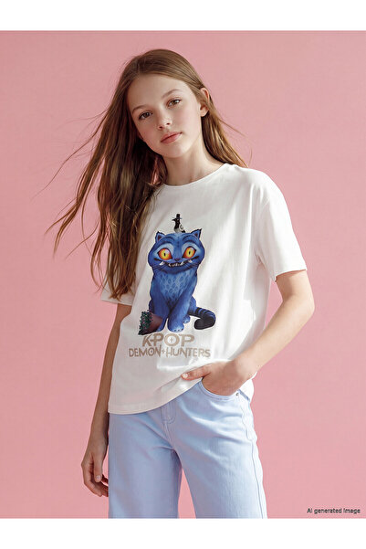 LC Waikiki Peak New Season K-Pop Demon Hunters Printed Girls' T-Shirt