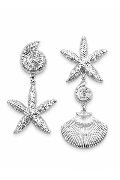 Venus Design Steel Starfish Earrings