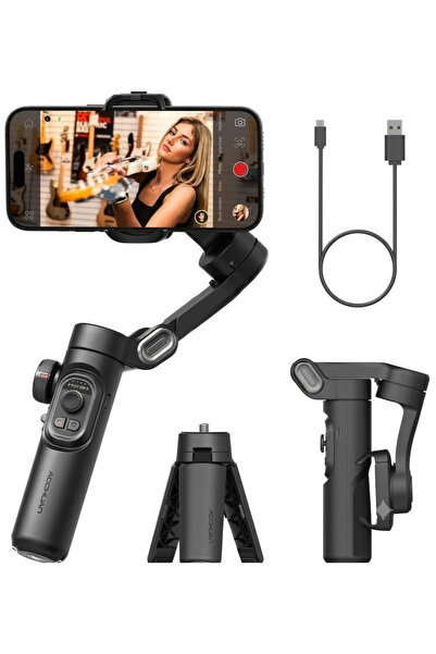 Generic 3-Axis Foldable Smartphone Gimbal Stabilizer