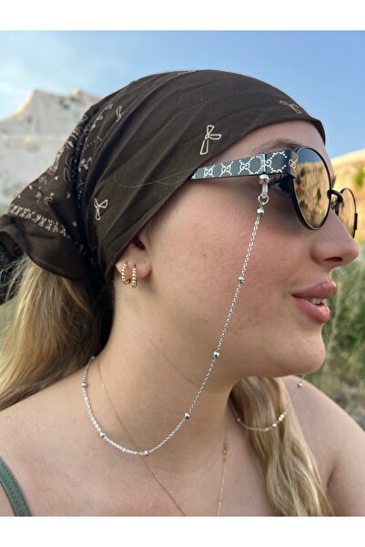 LUMAKS Stylish Design Silver Color Ball Beaded Glasses Chain |   Women's Glas...