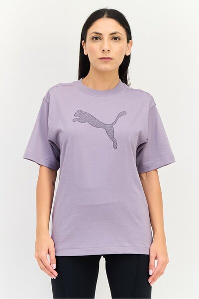 Puma Women Sportswear Fit Short Sleeve Outdoor Top, Mauve