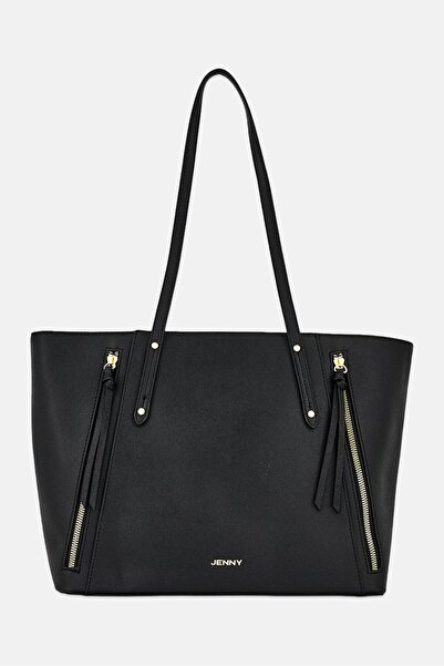 Jenny Women Brand Logo Tote Bag, Black