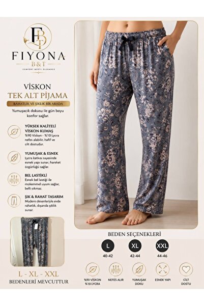 FIYONA B&T Kadın Pijama Alt