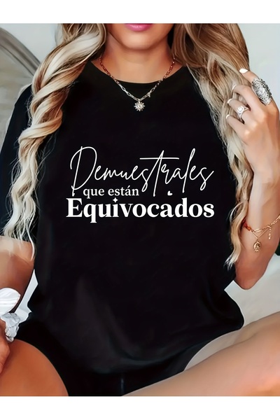 212Wear Women'S Casual Crew T-Shirt with Inspirational Spanish Quote "Demuest...