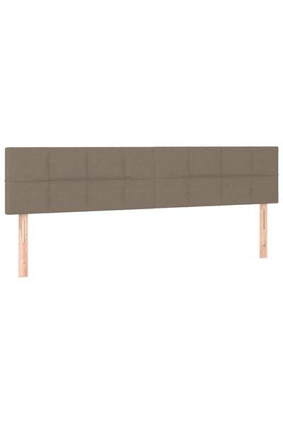 vidaxl Tăblii de pat, gri taupe, 160x5x78/88 cm, textil