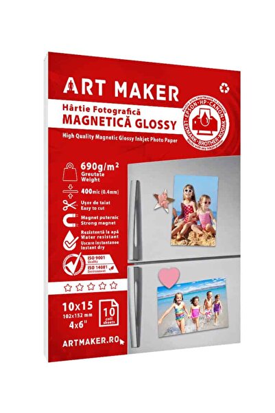 Art Maker Glossy magnetic photo paper, 10×15, 690g/sqm, 10 sheets