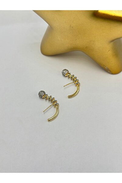 BYYEŞO Topçuk Detailed Hoop Earrings (Brass Plated)