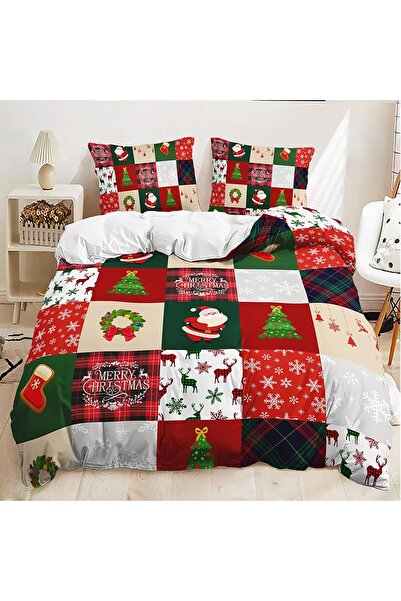 Generic Lunoroey Christmas Bedding Duvet Cover Set Kids Boys Girls Santa Chri...