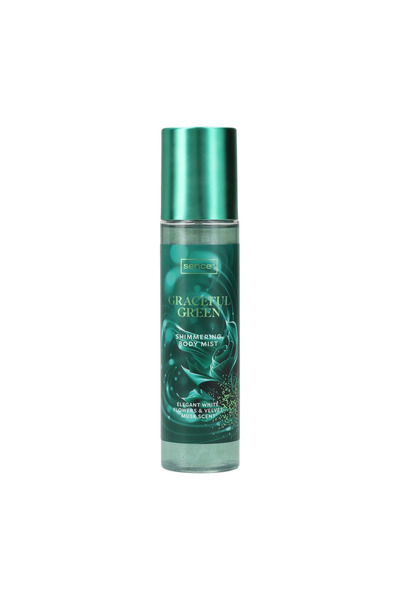 SENCE Spray de corp Verde Grațios Sclipitor, Parfum spray de corp cu efect sc...