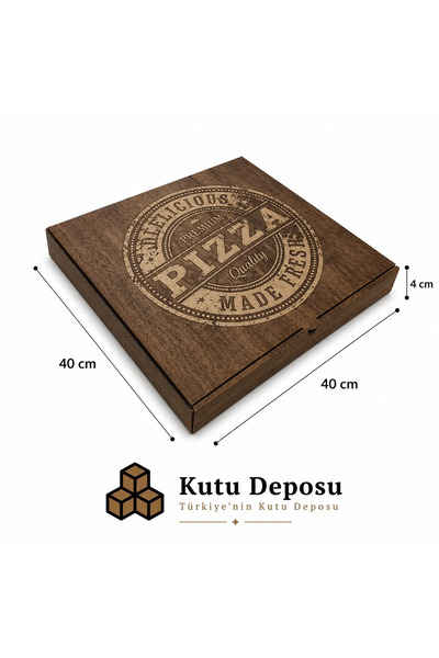 KUTU DEPOSU 40x40x4 cm Pizza Kutusu (100 ADET)