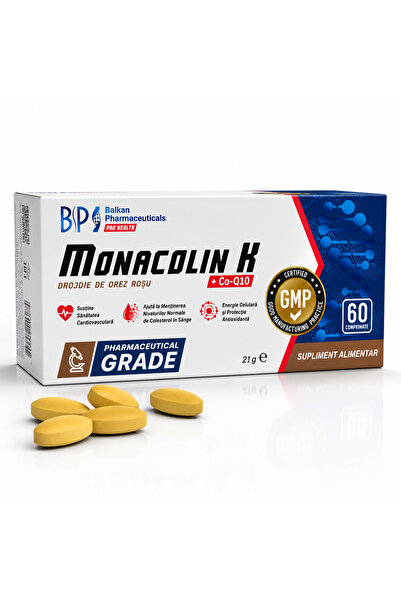 Balkan Pharmaceuticals Συμπλήρωμα διατροφής Μονακολίνη Κ + CoQ10, Μονακολίνη ...