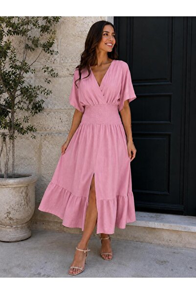 ikomteks Muslin Fabric Summer Gipeli Dress