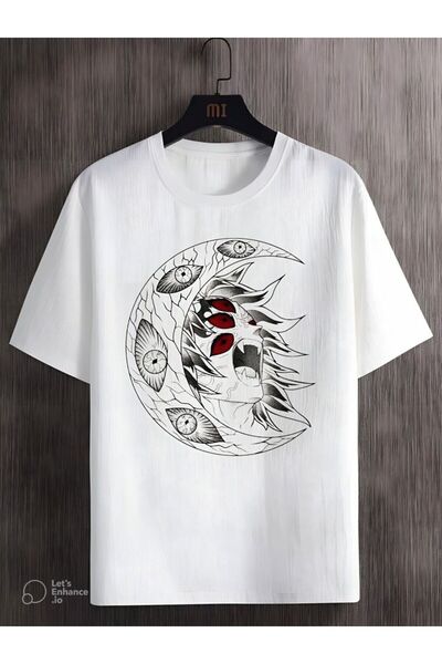 bellanova Unisex πολύχρωμο μπλουζάκι με στάμπα Oversize Streetwear Άνετη εφαρ...