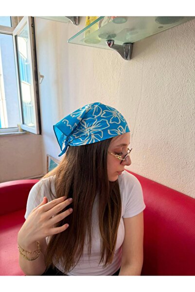sema aksesuar Floral Patterned Bandana Scarf - Summer Hair Accessory - Scarf ...
