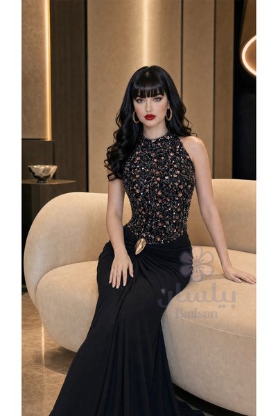 Bailsan Black Dress with Sequins