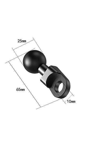 Choice6 Angled Mirror mount 1 inch Ball head Adapter for Mount Motorcycle Han...