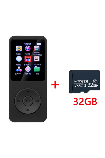Choice1 Black 32GB Card Mini Portable MP3 Player HiFi Music Walkman Bluetooth...