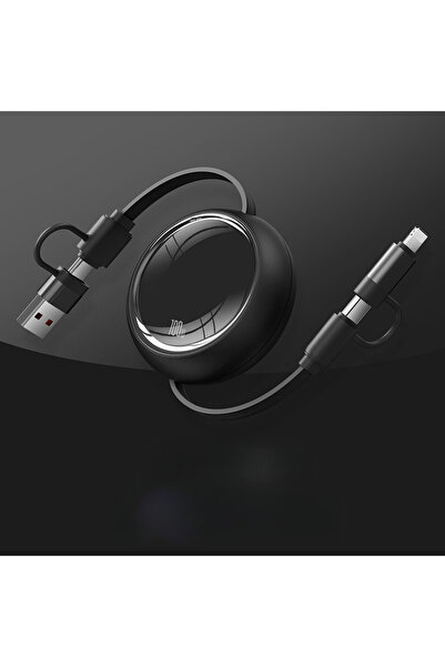 choice2 1m black 100W Retractable USB Type C Cable Fast Charging USB A To Typ...